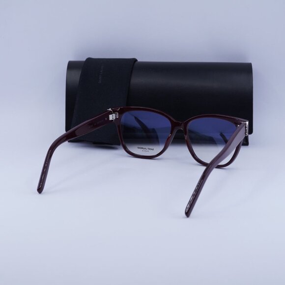 🕶️ New Saint Laurent SLM33 006 Eyeglasses - Burgundy Frame 53mm - Picture 12 of 12